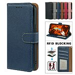 Flip Πορτοφόλι από Συνθετικό Δέρμα (PU) με TPU για Honor Magic8 Pro 5G σε Μπλε χρώμα με RFID προστασία, θήκες καρτών και ενσωματωμένο Stand.