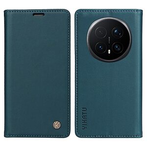 Flip Πορτοφόλι από Συνθετικό Δέρμα (PU) με TPU για το Honor Magic8 Pro 5G από YIKATU σε Πράσινο χρώμα με θήκες καρτών και Stand.
