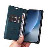 Flip Πορτοφόλι από Συνθετικό Δέρμα (PU) με TPU για το Honor Magic8 Pro 5G από YIKATU σε Πράσινο χρώμα με θήκες καρτών και Stand.