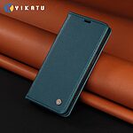 Flip Πορτοφόλι από Συνθετικό Δέρμα (PU) με TPU για το Honor Magic8 Pro 5G από YIKATU σε Πράσινο χρώμα με θήκες καρτών και Stand.