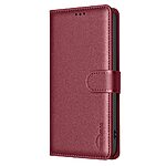 Flip Πορτοφόλι από Συνθετικό Δέρμα (PU) για iPhone 15 από BINFEN COLOR BF32 σε Κόκκινο με RFID προστασία, θήκες καρτών και Stand.