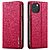 Flip Πορτοφόλι από Συνθετικό Δέρμα (PU) με TPU για iPhone 15 από LC.IMEEKE L1 Series σε Κόκκινο, με θήκες καρτών και ενσωματωμένη βάση στήριξης.