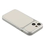 Πλάτη από Συνθετικό Δέρμα (PU) με TPU για iPhone 15 σε Λευκό χρώμα με υφή sheepskin για πολυτελή αίσθηση και ανθεκτική προστασία.