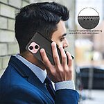 Flip Πορτοφόλι από Συνθετικό Δέρμα (PU) για iPhone 15 από BINFEN COLOR BF32 σε Μαύρο με RFID προστασία, Wallet και Stand.