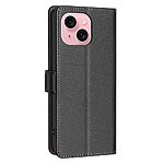 Flip Πορτοφόλι από Συνθετικό Δέρμα (PU) για iPhone 15 από BINFEN COLOR BF32 σε Μαύρο με RFID προστασία, Wallet και Stand.
