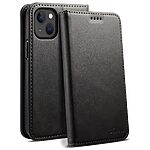 Flip Πορτοφόλι από Συνθετικό Δέρμα (PU) με TPU για iPhone 15 από SUTENI σε Μαύρο χρώμα με θήκες καρτών και ενσωματωμένο stand.