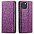 Flip Πορτοφόλι από Συνθετικό Δέρμα (PU) με TPU για iPhone 15 από LC.IMEEKE L1 Series σε Μωβ χρώμα με θήκες καρτών και αναδιπλούμενη βάση.