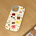 Πλάτη Σιλικόνης για iPhone 15 από OEM με χαριτωμένο 3D cartoon σχέδιο σε πολύχρωμη εκτύπωση. Αντικραδασμική προστασία και ακριβείς εγκοπές.