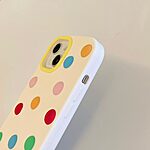 Πλάτη Σιλικόνης για iPhone 15 με χαριτωμένο 3D σχέδιο από πολύχρωμα beans, εξαιρετική αντικραδασμική προστασία και ακριβείς εγκοπές. Πολύχρωμο.