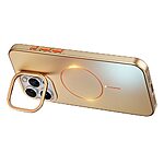 Σκληρή Πλάτη PC για iPhone 16 Pro Max σε Desert Gold χρώμα με MagSafe και ενσωματωμένο Kickstand για hands-free προβολή.