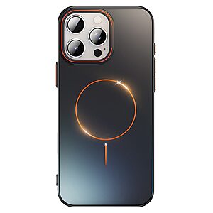 Σκληρή Πλάτη PC για iPhone 16 Pro Max σε Μαύρο χρώμα με MagSafe και ενσωματωμένο Kickstand για hands-free προβολή. Στρατιωτική προστασία από πτώσεις.