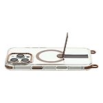 Σκληρή Πλάτη PC+TPU για iPhone 16 Pro Max με MagSafe, ενσωματωμένο Stand και ρυθμιζόμενο λουράκι 220cm σε Χρυσό χρώμα.