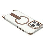 Σκληρή Πλάτη PC+TPU για iPhone 16 Pro Max με MagSafe, ενσωματωμένο Stand και ρυθμιζόμενο λουράκι 220cm σε Χρυσό χρώμα.