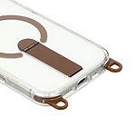 Σκληρή Πλάτη PC+TPU για iPhone 16 Pro Max με MagSafe, ενσωματωμένο Stand και ρυθμιζόμενο λουράκι 220cm σε Χρυσό χρώμα.