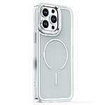 Σκληρή Πλάτη PC+TPU για iPhone 16 Pro Max με ηλεκτρολυτικό φινίρισμα και MagSafe συμβατότητα σε Γκρι (Titanium) χρώμα. Προστασία κάμερας και μεταλλικά κουμπιά.