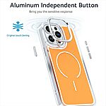 Σκληρή Πλάτη PC+TPU για iPhone 16 Pro Max με ηλεκτρολυτικό φινίρισμα και MagSafe συμβατότητα σε Γκρι (Titanium) χρώμα. Προστασία κάμερας και μεταλλικά κουμπιά.
