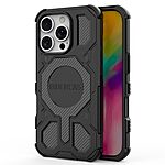 Σκληρή Πλάτη PC+TPU για iPhone 16 Pro Max από OEM BIBERCAS J-16 Series σε Μαύρο χρώμα με MagSafe και ενισχυμένες γωνίες αερόσακου.