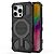 Σκληρή Πλάτη PC+TPU για iPhone 16 Pro Max από OEM BIBERCAS J-16 Series σε Μαύρο χρώμα με MagSafe και ενισχυμένες γωνίες αερόσακου.