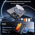 Σκληρή Πλάτη PC+TPU για iPhone 16 Pro Max σε Μαύρο χρώμα με ενσωματωμένο Stand και μαγνητική συμβατότητα. Διπλή προστασία με αποτελεσματική απαγωγή θερμότητας.