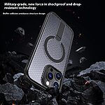 Σκληρή Πλάτη PC+TPU για iPhone 16 Pro Max σε Μαύρο χρώμα με ενσωματωμένο Stand και μαγνητική συμβατότητα. Διπλή προστασία με αποτελεσματική απαγωγή θερμότητας.