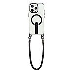 Σκληρή Πλάτη PC+TPU για iPhone 16 Pro Max από OEM σε Μαύρο χρώμα με MagSafe, ενσωματωμένο Stand και ρυθμιζόμενο λουράκι 220cm.