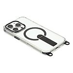 Σκληρή Πλάτη PC+TPU για iPhone 16 Pro Max από OEM σε Μαύρο χρώμα με MagSafe, ενσωματωμένο Stand και ρυθμιζόμενο λουράκι 220cm.