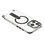Σκληρή Πλάτη PC+TPU για iPhone 16 Pro Max από OEM σε Μαύρο χρώμα με MagSafe, ενσωματωμένο Stand και ρυθμιζόμενο λουράκι 220cm.
