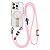 Σκληρή Πλάτη PC+TPU για iPhone 16 Pro Max με MagSafe, ενσωματωμένο kickstand και ρυθμιζόμενο λουράκι 220cm σε Ροζ χρώμα.