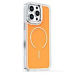Πλάτη TPU για iPhone 16 Pro Max από OEM σε Πορτοκαλί χρώμα με ηλεκτρολυτικό φινίρισμα ακρυλικής πλάτης και συμβατότητα MagSafe.
