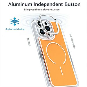 Πλάτη TPU για iPhone 16 Pro Max από OEM σε Ροζ χρώμα με ηλεκτρογαλβανικό φινίρισμα ακρυλικής πλάτης και MagSafe συμβατότητα.