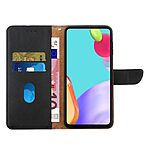 Flip Πορτοφόλι από Αυθεντικό Δέρμα για OnePlus Nord 6 5G σε Μαύρο χρώμα με θήκες καρτών, ρυθμιζόμενη βάση στήριξης και μαγνητικό κούμπωμα.