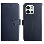 Flip Πορτοφόλι από Αυθεντικό Δέρμα Nappa για OnePlus Nord 6 5G σε Μπλε χρώμα με θήκες καρτών, μαγνητικό κούμπωμα και ρυθμιζόμενη βάση Stand.