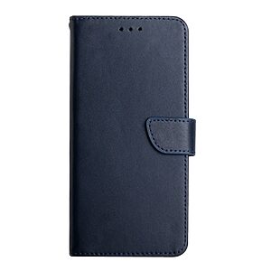 Flip Πορτοφόλι από Αυθεντικό Δέρμα Nappa για OnePlus Nord 6 5G σε Μπλε χρώμα με θήκες καρτών, μαγνητικό κούμπωμα και ρυθμιζόμενη βάση Stand.