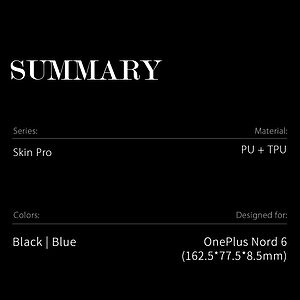 Flip Πορτοφόλι από Συνθετικό Δέρμα (PU) με TPU για OnePlus Nord 6 5G από DUX DUCIS Skin Pro Series σε Μπλε χρώμα με θήκη κάρτας και Stand.
