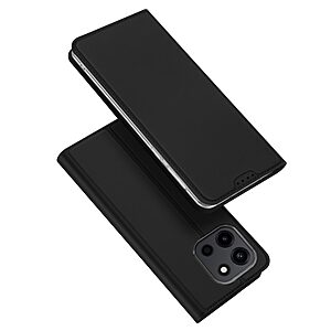 Flip Θήκη από Συνθετικό Δέρμα (PU) με TPU για OnePlus Nord 6 5G από DUX DUCIS Skin Pro Series σε Μαύρο χρώμα με θήκη κάρτας και stand.