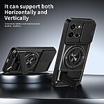 Σκληρή Πλάτη PC+TPU για OnePlus Nord 6 5G από OEM σε Ασημί χρώμα, με μαγνητικό δακτύλιο, περιστρεφόμενο Stand και προστατευτικό κάλυμμα κάμερας.