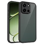 Σκληρή Πλάτη PC+TPU για OnePlus Nord 6 5G από OEM σε ημιδιάφανο μαύρο χρώμα με αντιχαρακτικό matte φινίρισμα και γωνίες airbag.