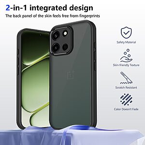 ΘΗΚΕΣ ΚΙΝΗΤΩΝ XIAOMI BLACK SHARK 3 ΑΞΕΣΟΥΑΡ ΚΙΝΗΤΩΝ XIAOMI BLACK SHARK 3 28 Σκληρή Πλάτη PC+TPU για OnePlus Nord 6 5G από OEM σε ημιδιάφανο μαύρο χρώμα με αντιχαρακτικό matte φινίρισμα και γωνίες airbag.