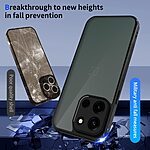 Σκληρή Πλάτη PC+TPU για OnePlus Nord 6 5G από OEM σε ημιδιάφανο μαύρο χρώμα με αντιχαρακτικό matte φινίρισμα και γωνίες airbag.