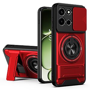 ΘΗΚΕΣ ΚΙΝΗΤΩΝ XIAOMI BLACK SHARK 3 ΑΞΕΣΟΥΑΡ ΚΙΝΗΤΩΝ XIAOMI BLACK SHARK 3 29 Σκληρή Πλάτη PC+TPU για OnePlus Nord 6 5G από OEM σε Κόκκινο χρώμα με δαχτυλίδι 360°, μαγνητικό δαχτυλίδι και ενσωματωμένο Stand.