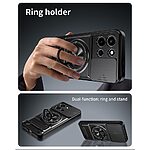 Σκληρή Πλάτη PC+TPU για OnePlus Nord 6 5G από OEM σε Κόκκινο χρώμα με δαχτυλίδι 360°, μαγνητικό δαχτυλίδι και ενσωματωμένο Stand.