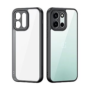 Σκληρή Πλάτη PC+TPU για OnePlus Nord 6 5G από DUX DUCIS Aimo Series σε Μαύρο χρώμα με διάφανη πλάτη και προστασία SGS 1.2μ.