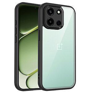 Σκληρή Πλάτη PC+TPU για OnePlus Nord 6 5G από OEM σε Μαύρο χρώμα με διάφανη πλάτη και matte φινίρισμα για άριστη προστασία.