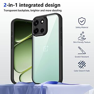 ΘΗΚΕΣ ΚΙΝΗΤΩΝ XIAOMI BLACK SHARK 3 ΑΞΕΣΟΥΑΡ ΚΙΝΗΤΩΝ XIAOMI BLACK SHARK 3 32 Σκληρή Πλάτη PC+TPU για OnePlus Nord 6 5G από OEM σε Μαύρο χρώμα με διάφανη πλάτη και matte φινίρισμα για άριστη προστασία.