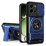 Σκληρή Πλάτη PC+TPU για OnePlus Nord 6 5G από OEM σε Μπλε χρώμα με μαγνητικό δαχτυλίδι, περιστρεφόμενο Stand και Slider κάμερας.