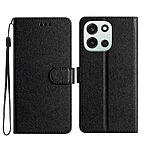 Flip Πορτοφόλι από Συνθετικό Δέρμα (PU) με TPU για OnePlus Nord 6 5G σε Μαύρο χρώμα με θήκες καρτών, stand και λουράκι καρπού.