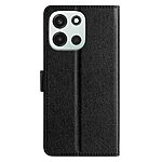 Flip Πορτοφόλι από Συνθετικό Δέρμα (PU) με TPU για OnePlus Nord 6 5G σε Μαύρο χρώμα με θήκες καρτών, stand και λουράκι καρπού.