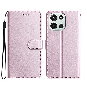Flip Πορτοφόλι από Συνθετικό Δέρμα (PU) με TPU για OnePlus Nord 6 5G σε Μωβ Ανοιχτό χρώμα με θήκες καρτών, stand και λουράκι καρπού.