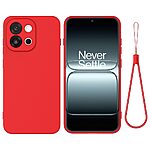Πλάτη Σιλικόνης για OnePlus Nord 6 5G από OEM σε Κόκκινο χρώμα με μαλακή ίνα και λουράκι καρπού για ασφαλή μεταφορά.