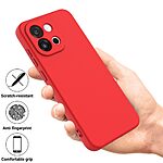 Πλάτη Σιλικόνης για OnePlus Nord 6 5G από OEM σε Κόκκινο χρώμα με μαλακή ίνα και λουράκι καρπού για ασφαλή μεταφορά.